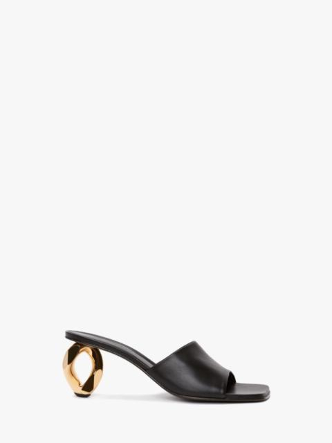 JW Anderson CHAIN HEEL LEATHER SANDALS