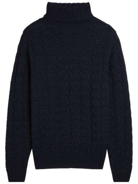 SLOWEAR Slowear Chunky Cable-knit Roll-neck Wool Jumper
