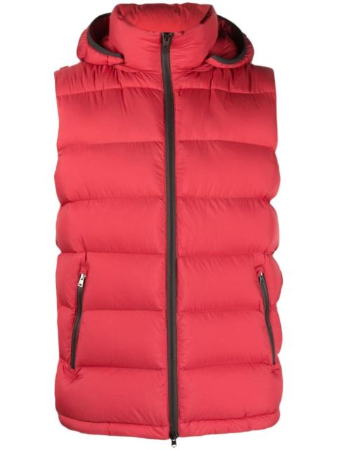 Herno logo-plaque padded gilet