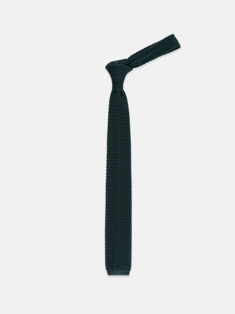 J. PRESS MADE-IN-ITALY GREEN SILK KNIT TIE
