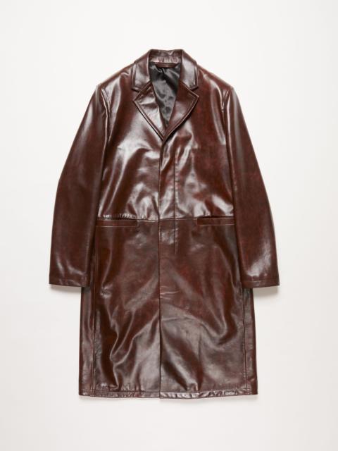 Leather coat - Brown