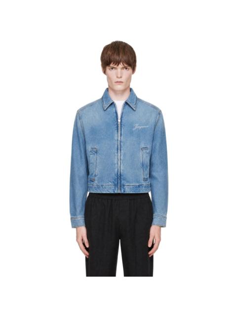 JACQUEMUS Blue 'La Veste de-Nîmes Canevas' Denim Jacket