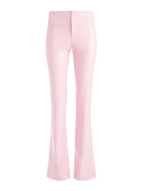 Alice + Olivia OLIVIA VEGAN LEATHER BOOTCUT PANT