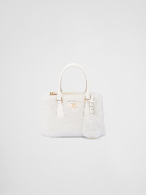 Prada Women's Galleria Sheep Shearling Mini Bag