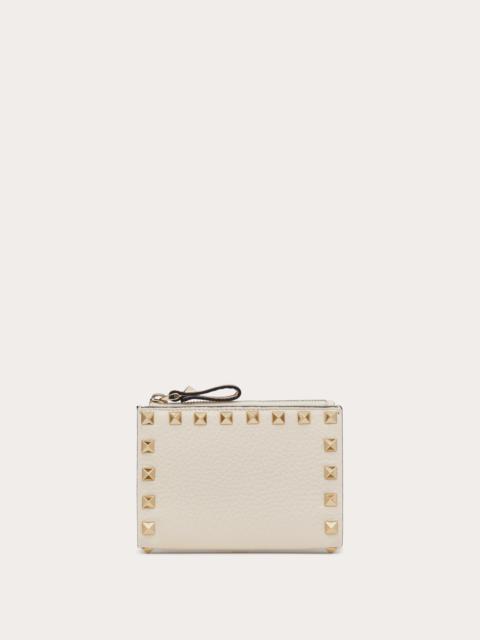 Valentino ROCKSTUD GRAINY CALFSKIN KEYCHAIN