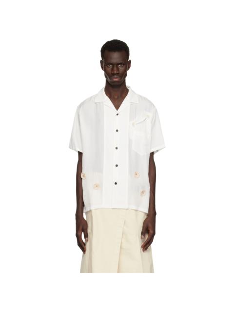 Kiko Kostadinov KIKO KOSTADINOV DANH APPLIQUE SHIRT FROST WHITE 