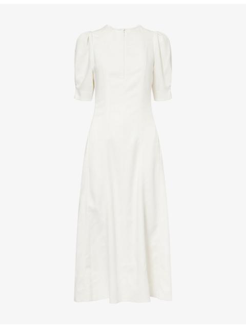 ME+EM Panelled Fit-And-Flare Woven Maxi Dress