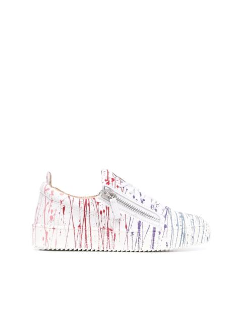 Giuseppe Zanotti Frankie paint-splatter sneakers
