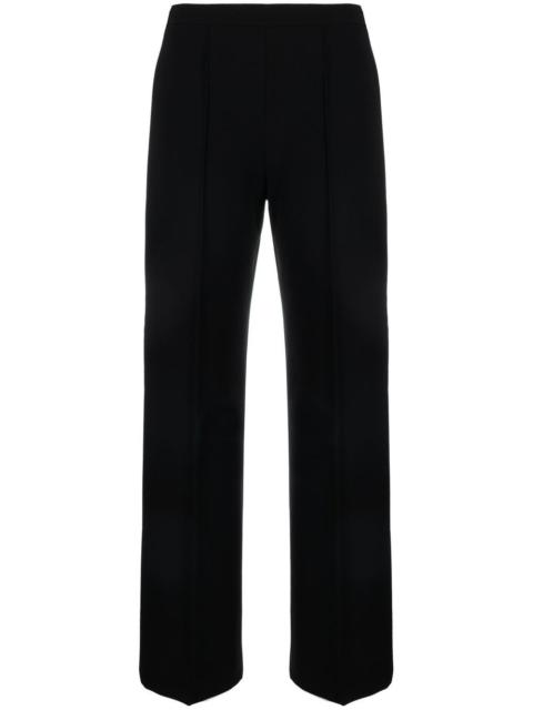 'S Max Mara cropped pintuck-detail trousers