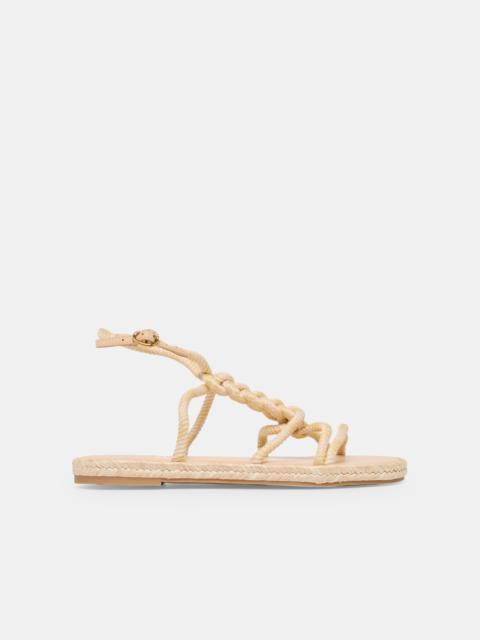 dolce vita ELYANA SANDALS NATURAL MULTI ROPE RAFFIA