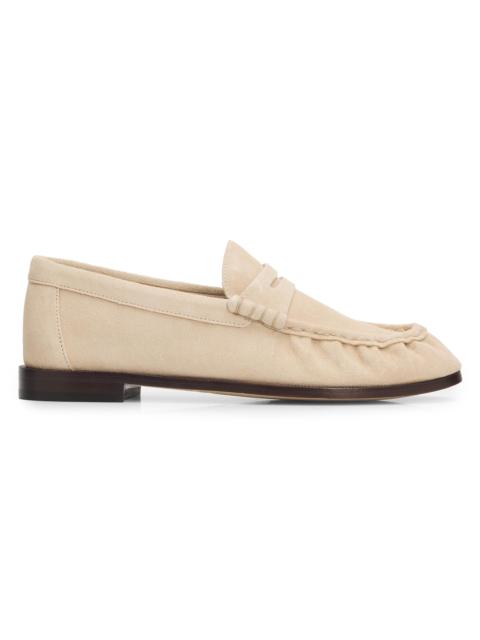 rag & bone Women's Lexi Suede Penny Loafers - Irish Cream Suede