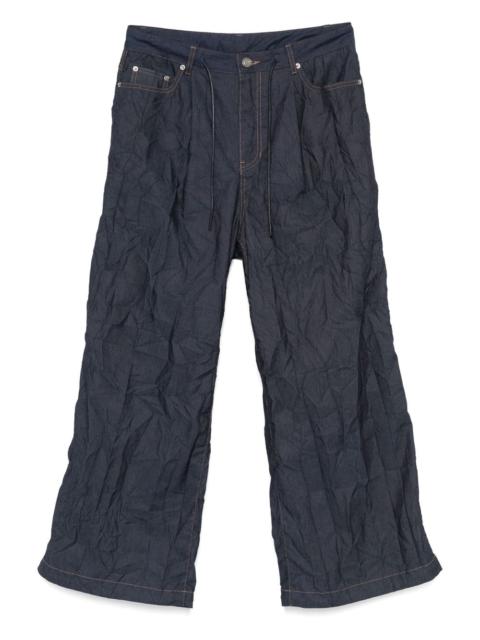 JUUN.J crease-effect trousers