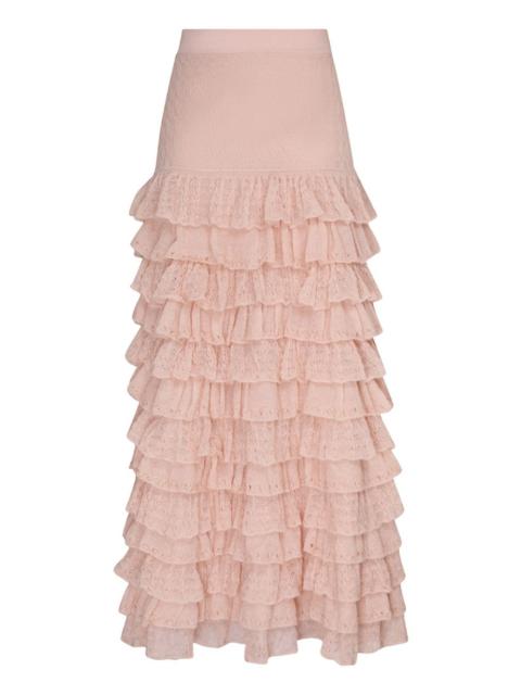 Zimmermann LUMINOSITY LACE FRILL SKIRT