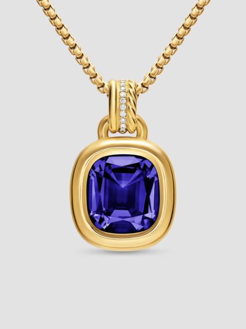 DAVID YURMAN Women's DY Mercer Color Enhancer in 18K Yellow Gold - Iolite