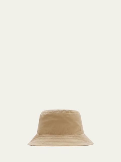Burberry Gabardine Reversible Check-Print Bucket Hat