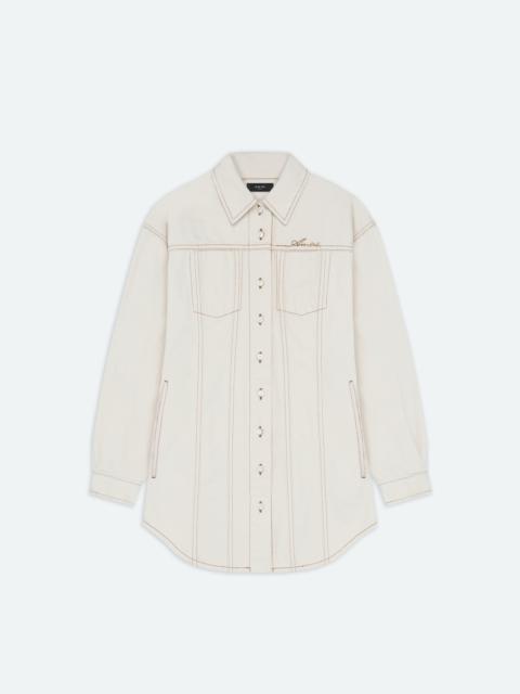 AMIRI AMIRI SCRIPT SHIRT DRESS