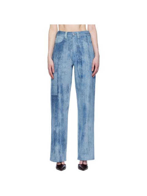 Elleme Blue Cargo Jeans