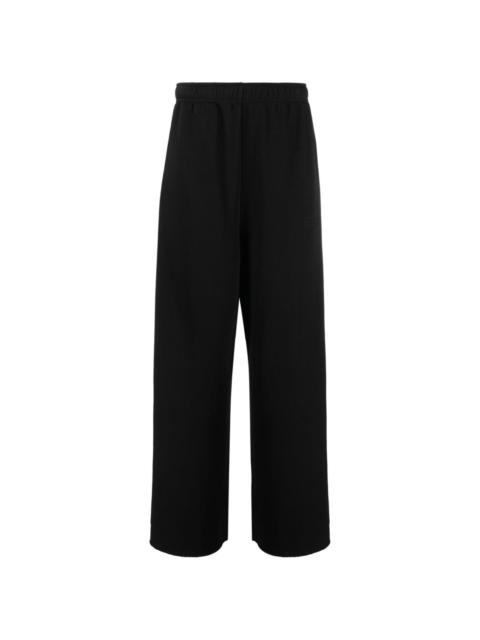 MM6 Maison Margiela numbers motif-embroidered cotton track trousers