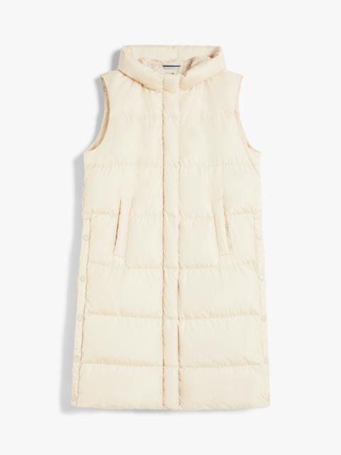 WEEKEND Max Mara ZIMINO Long water-repellent taffeta gilet