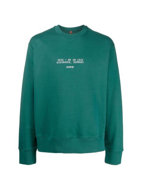 Audio slogan-print sweatshirt