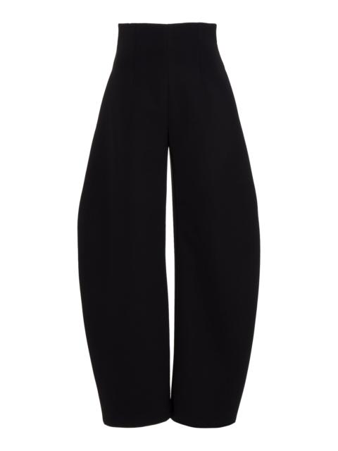 A.W.A.K.E. MODE Curved-Seam Suiting Balloon Pants black