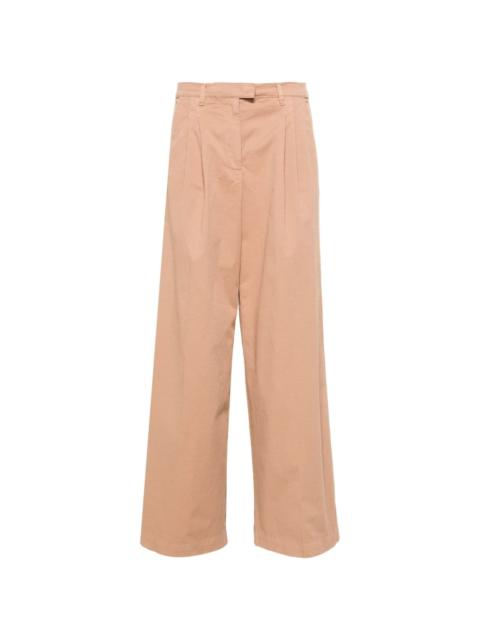 PINKO wide-leg cotton trousers