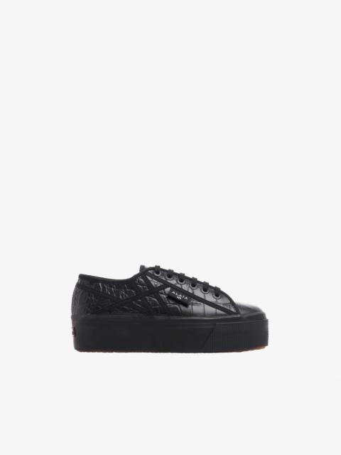 Alaïa SUPERGA PLATFORM SNEAKERS IN CALFSKIN