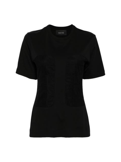 tulle paneled T-shirt