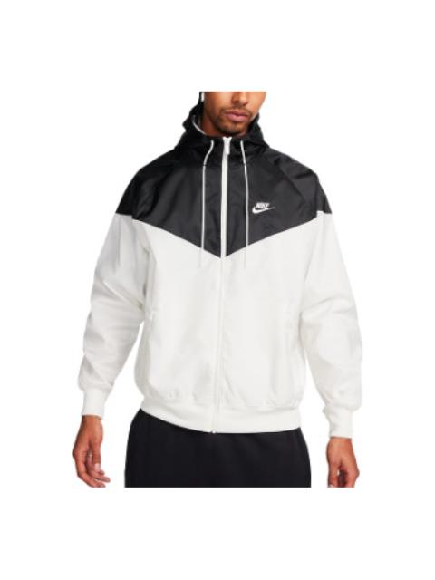 Nike Nike Sportswear Windrunner Hooded Jacket 'Sail Black' DA0001-134