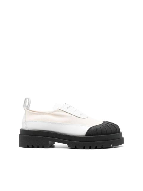 Plan C canvas lace-up shoes