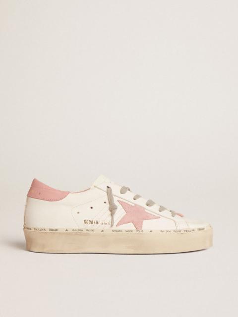 Hi Star with suede star and old rose leather heel tab