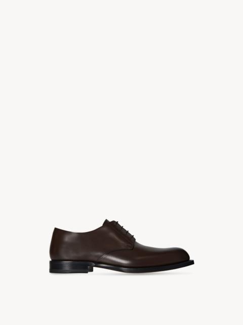 The Row Novus Derby Shoe in Leather