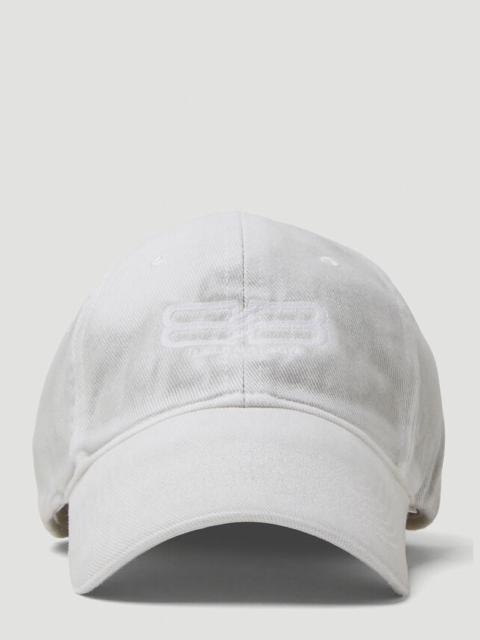 BALENCIAGA BB Paris Baseball Cap in White