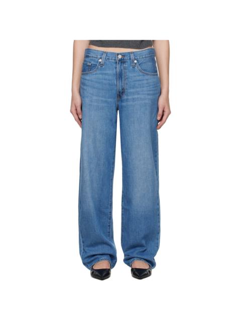 Levi's Blue Baggy Dad Linen+ Jeans