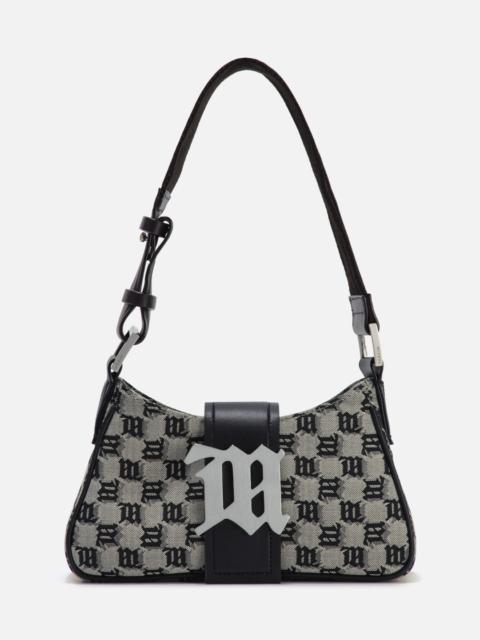 MISBHV JACQUARD MONOGRAM SHOULDER BAG SMALL