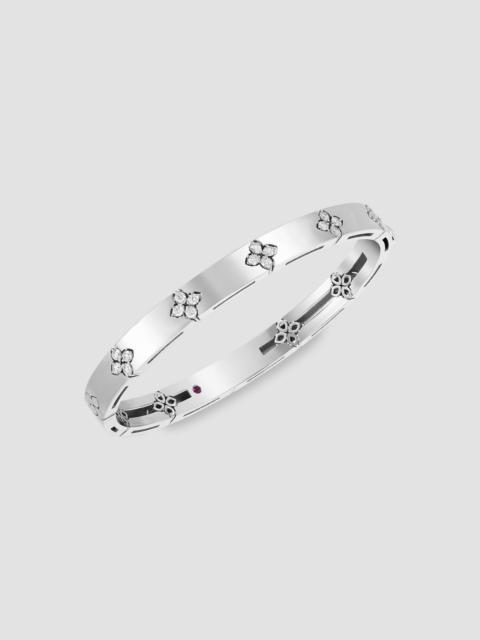 ROBERTO COIN Women's Verona 18K White Gold & 0.45 TCW Diamond Hinged Bangle Bracelet - White Gold