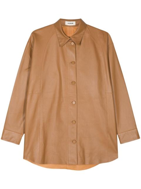 AERON longsleeve leather shirt