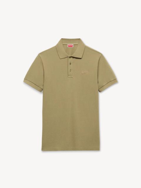KENZO 'KENZO Signature' embroidered slim polo in cotton