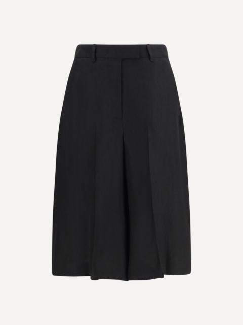 LARDINI Straight-Leg Bermuda Shorts in twill with pleats