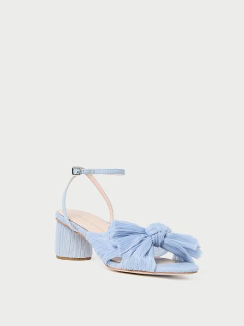 LOEFFLER RANDALL Dahlia Blue Pleated Bow Heel