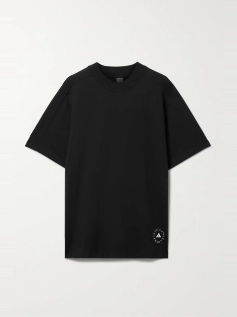 adidas Printed organic cotton-blend jersey T-shirt