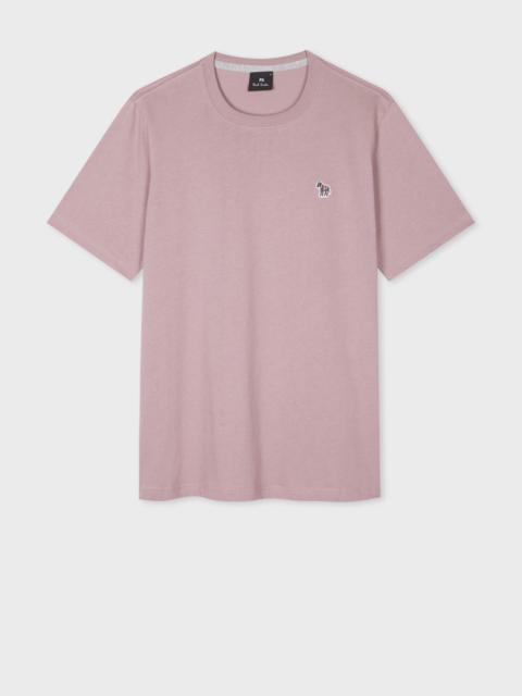 Paul Smith Powder Pink Organic Cotton Zebra Logo T-Shirt