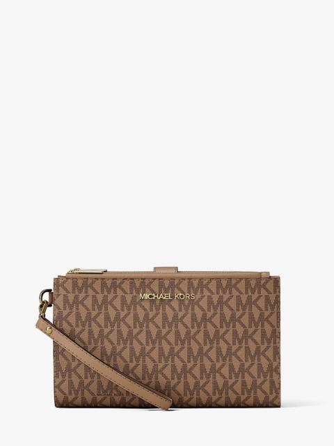MICHAEL KORS Jet Set Large Signature Logo Wristlet