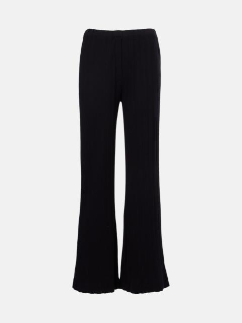 velvet Alemi pointelle straight pants