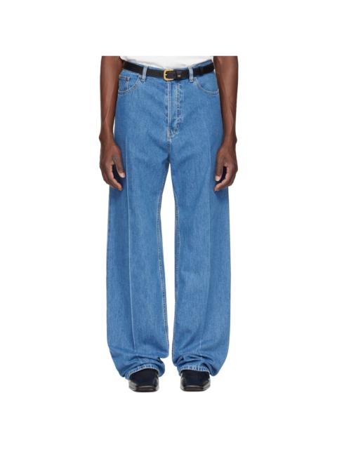Valentino Blue Creased Jeans