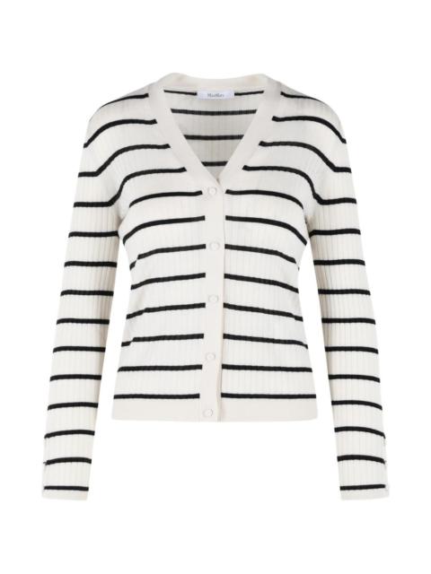 Max Mara striped V-neck cardigan