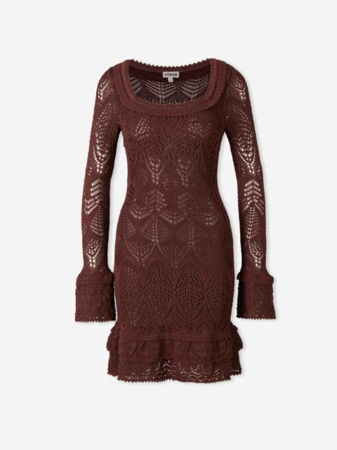 STAUD MINI LACE DRESS