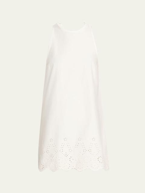 KIKA VARGAS Fran Eyelet Cotton Dress