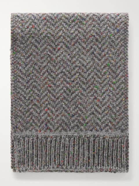 GABRIELA HEARST Stanza Logo-Appliquéd Cashmere Scarf