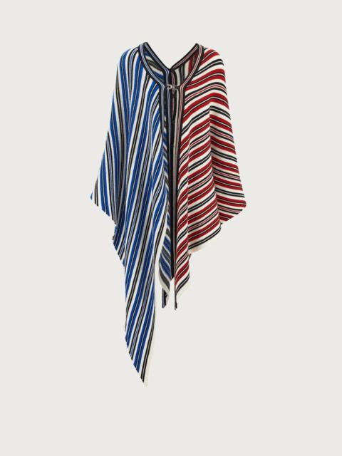 FERRAGAMO DUAL TONE PONCHO